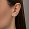 Серьги-пусеты из белого золота Вільна (арт. 110030б) – изображение 2