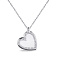 Серебряное колье Сердце с фианитами (арт. 7507/1643) – изображение 1