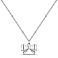 Серебряное колье Бантик (арт. 7507/1902) – изображение 1