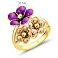 Кольцо Francelli из желтого золота (арт. 155723жкф) – изображение 3