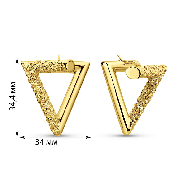 Серьги Francelli из желтого золота (арт. е1091985/35ж) – изображение 5