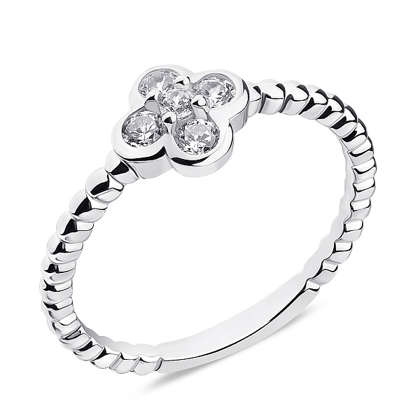 Серебряное кольцо с фианитами (арт. 7501/6385) – изображение 1