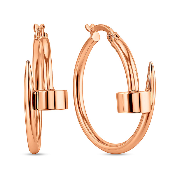 Серьги из красного золота (арт. 104996/25) – изображение 1