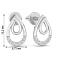 Серьги из белого золота с бриллиантами (арт. Т011904005б) – изображение 2