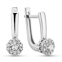 Сережки з золота з діамантами (арт. С011313050б)