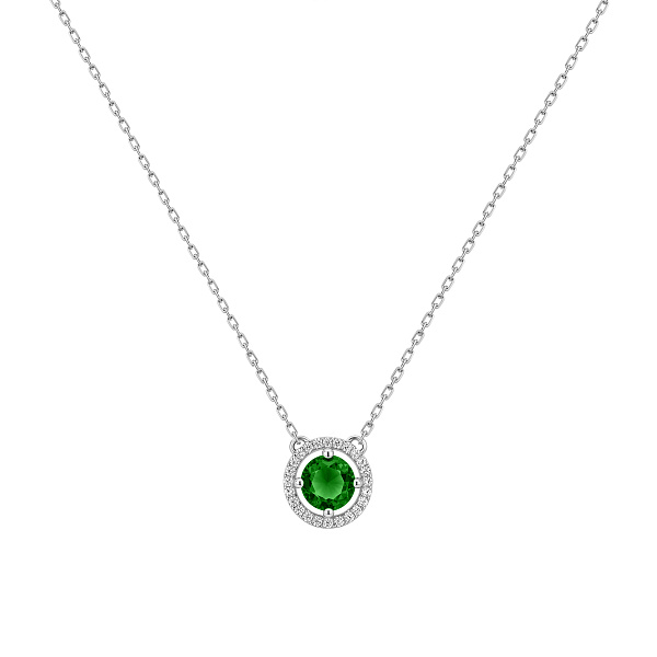 Серебряное колье с альпинитом (арт. 7507/2578аз) – изображение 1