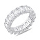 Серебряное широкое кольцо с фианитами (арт. 7501/8820) – изображение 1