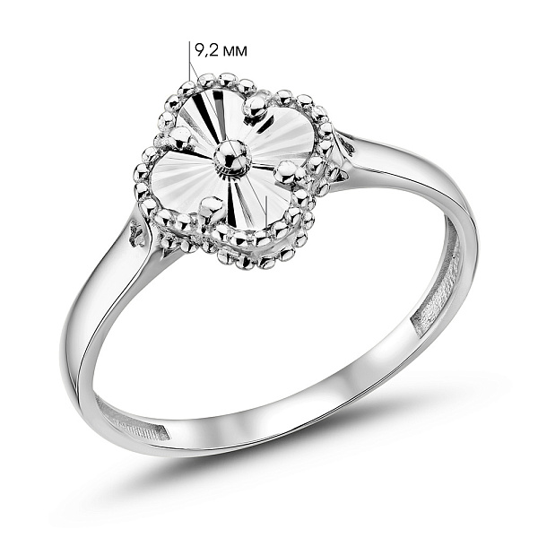 Кольцо из белого золота (арт. 156581/9ба) – изображение 4