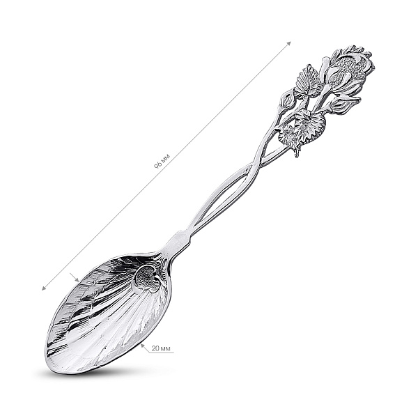Серебряная кофейная ложка (арт. 7922/9003) – изображение 2