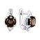 Серебряные серьги с раухтопазом (арт. 7502/2180586Рх) – изображение 1