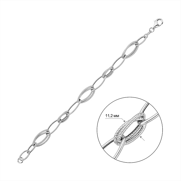 Браслет из серебра (арт. 7509/413Р) – изображение 2