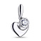 Серебряная подвеска Сердечко с фианитом (арт. 7503/35068р) – изображение 1