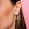 Серьги из красного золота с фианитами (арт. 1091371) – изображение 2
