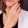 Золота каблучка Метелики з емаллю і фіанітами (арт. 141243еп) – зображення 3