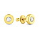 Сережки-пусети з жовтого золота з фіанітами (арт. 110634ж) – зображення 1