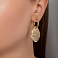 Золотые серьги-подвески Francelli (арт. 1092045ж) – изображение 2