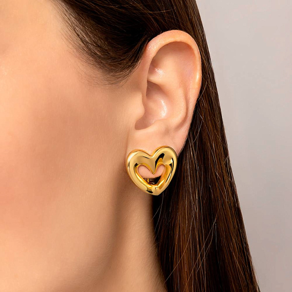 Серьги из желтого золота Francelli (арт. 111426ж) – изображение 2