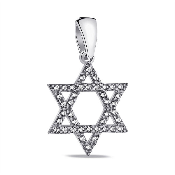 Серебряная подвеска Звезда Давида (арт. 7503/А114пю) – изображение 1
