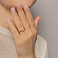 Кольцо из красного золота с одним бриллиантом (арт. К011247010) – изображение 3