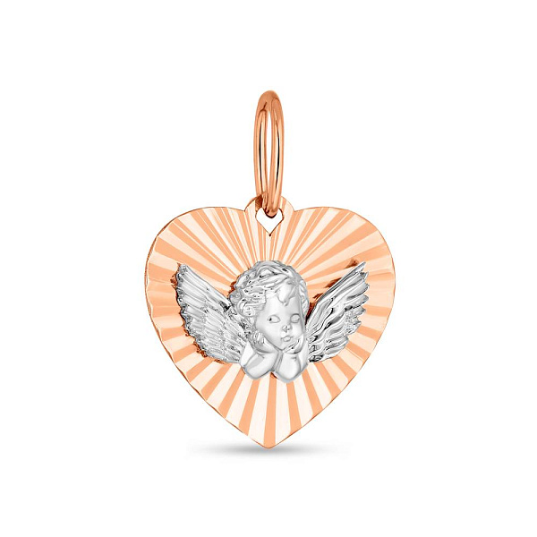 Подвес из красного и белого золота (арт. 440795кба) – изображение 1