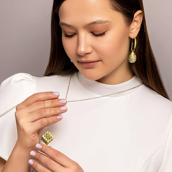 Серьги из желтого золота Francelli (арт. е1091749ж) – изображение 6