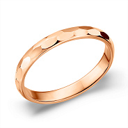Фото Золотое обручальное кольцо (арт. 239256)