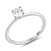 Серебряное кольцо с фианитом (арт. 7501/8325/2) – изображение 1