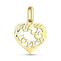 Кулон з жовтого золота Love (арт. 424923/1ж)