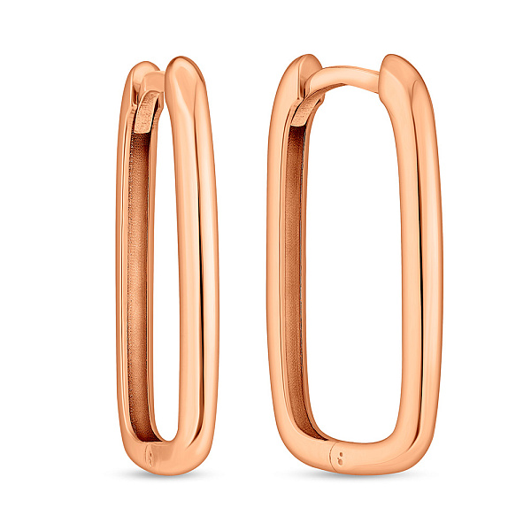 Золотые серьги без камней (арт. 109985/20) – изображение 1