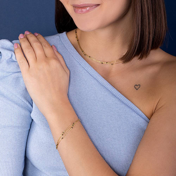 Браслет Francelli из желтого золота (арт. 326423жкр) – изображение 3