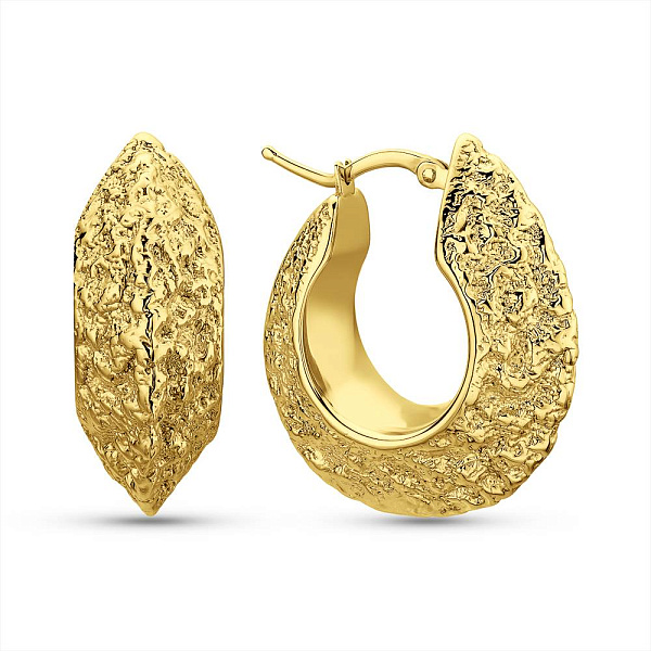 Сережки-кільця Francelli з жовтого золота (арт. е1092008ж) – зображення 1