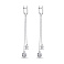 Серьги-подвески из серебра с фианитами (арт. 7502/4630) – изображение 1