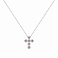 Серебряное колье с крестиком (арт. 7507/2366амлн) – изображение 1