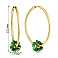 Золотые серьги Francelli Фиалки (арт. 1091788/30жз) – изображение 2
