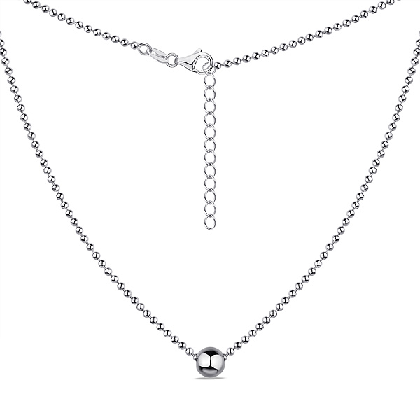 Серебряное колье без камней (арт. 7507/2116) – изображение 2
