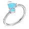 Серебряное кольцо с фианитами (арт. 7501/К2ФТМ/1314-17,5) – изображение 2
