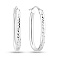 Серьги-кольца из белого золота (арт. 1091571/30б) – изображение 1