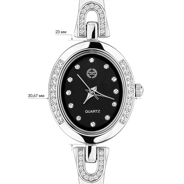 Серебряные часы с фианитами (арт. 7526/288ч) – изображение 3
