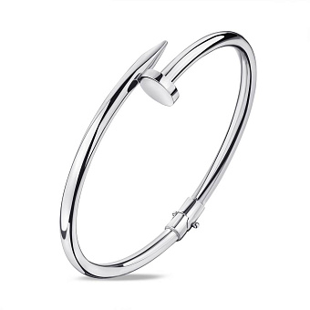 Фото Серебряный браслет «Гвоздь» без камней Trendy Style (арт. 7509/2542)