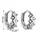 Серебряные серьги с фианитами (арт. 7502/9611/10) – изображение 2