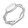 Серебряное кольцо с перламутром и фианитами (арт. 7501/8153п) – изображение 1