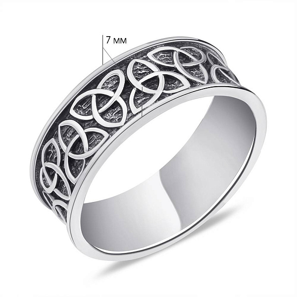 Кольцо из серебра с орнаментом (арт. 7901/1685) – изображение 6