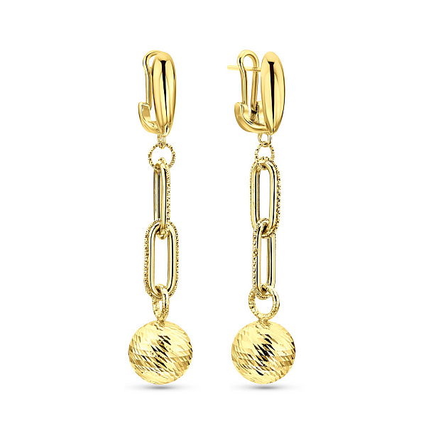 Серьги из желтого золота Francelli (арт. 109776ж) – изображение 1