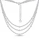 Серебряное многослойное колье (арт. 7507/2219) – изображение 1