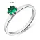 Серебряное кольцо с изумрудом (арт. 7501/531Измкп) – изображение 2