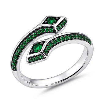 Фото Серебряное кольцо с альпинитами (арт. 7501/8878аз)