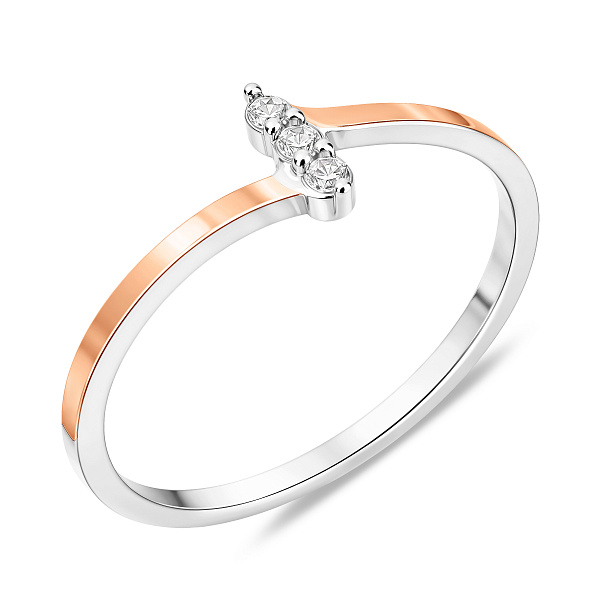 Серебряное кольцо с фианитами (арт. 7201/2477) – изображение 1