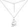 Серебряное колье Сердечки с фианитами (арт. 7507/2019) – изображение 3