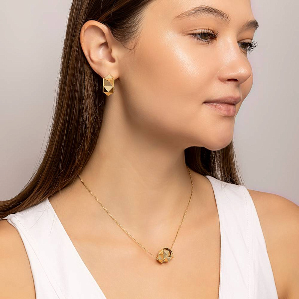 Серьги из желтого золота Francelli (арт. 1091658ж) – изображение 3