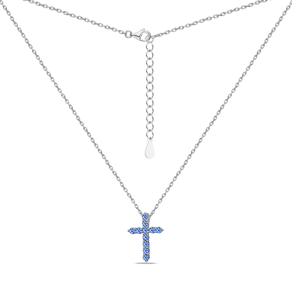 Серебряное колье с фианитами (арт. 7507/1477ас) – изображение 2